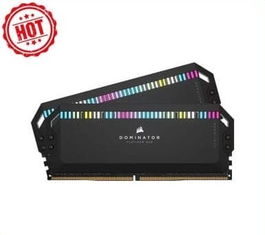 RAM DDR5 CORSAIR DOMINATOR PLATINUM RGB 64GB 5200Mhz (2x32GB) BLACK