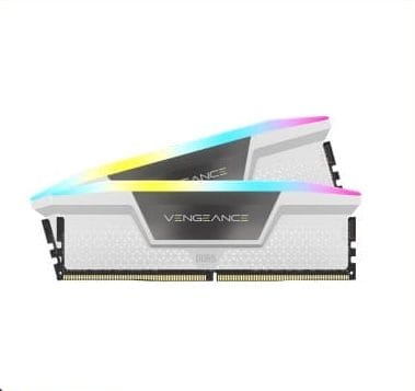 RAM DDR5 CORSAIR VENGEANCE RGB 32GB 6000MHz (2x16GB) C36 WHITE