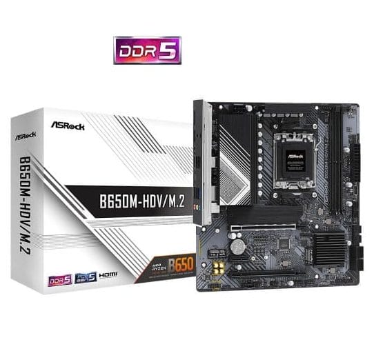 Mainboard ASROCK B650M-HDV/M.2 (AMD B650, Socket AM5, m-ATX, 2 khe RAM DDR5)