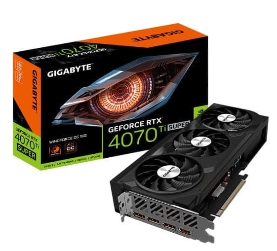 VGA GIGABYTE RTX 4070 Ti SUPER WINDFORCE OC 16G