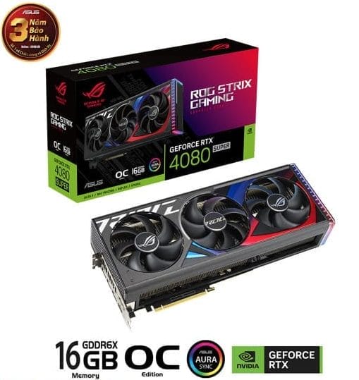 VGA ASUS ROG STRIX RTX 4080 SUPER 16GB GDDR6X OC