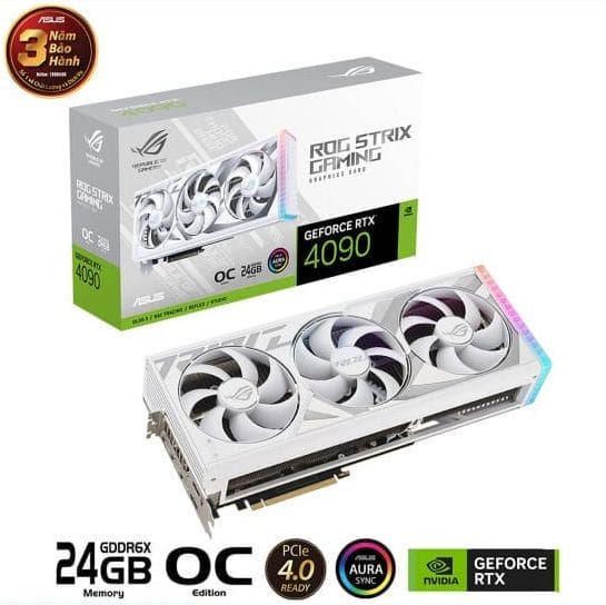 VGA ASUS ROG STRIX RTX 4090 O24G GAMING WHITE