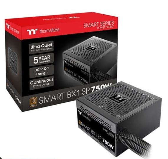 Nguồn máy tính Thermaltake Smart BX1 SP 750W (80 Plus Bronze/ Non Modular/ Màu Đen)